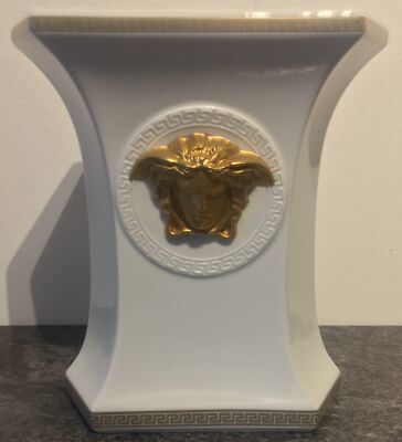 prachtvolle VERPACKTE ROSENTHAL VERSACE GORGONA 19cm VASE