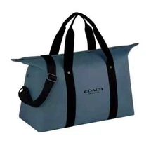 Coach Unisex Expandable Weekender Duffle Gym Travel Overnight Bag Black NWT