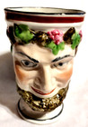 Staffordshire Antique English Bacchus Toby Porcelain Face Mug Jug 1860s - 1880s