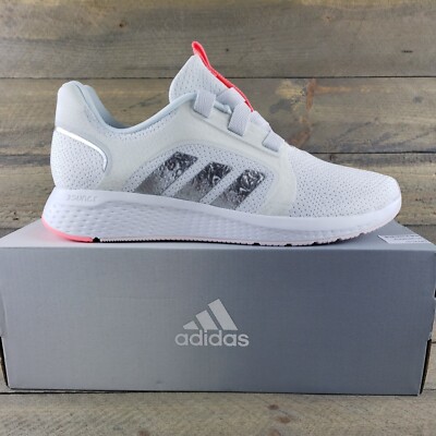 adidas Edge Lux 5 Women's Running Casual Shoes White, Acid Red, Silver NIB 