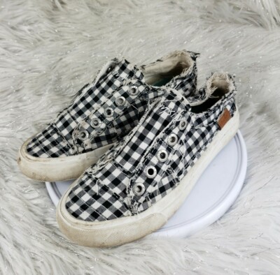 Gingham Blowfish Checkered Sneakers BLOWFISH MALIBU Black White