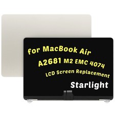 LCD Screen Display Assembly Starlight Warm Gray for MacBook Air 13 M2 A2681 2022