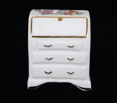 RARE! VINTAGE AYNSLEY COTTAGE GARDEN PATTERN MINI / MINIATURE DROP FRONT DESK 