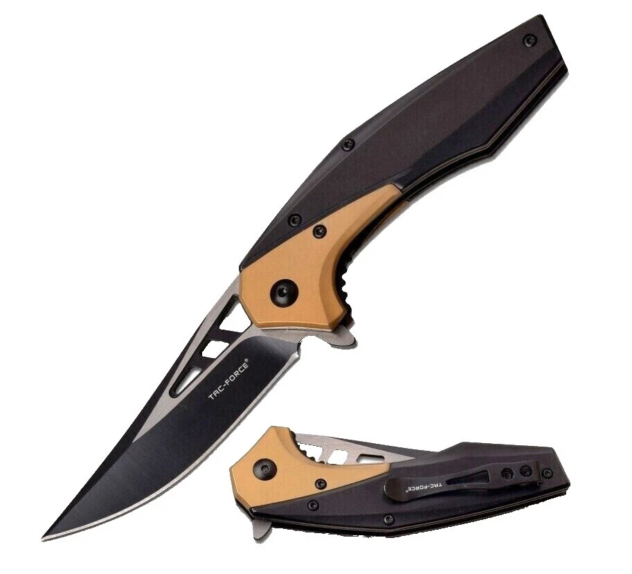 Trailing Point Stainless Steel Handle Collectible Folding Knives