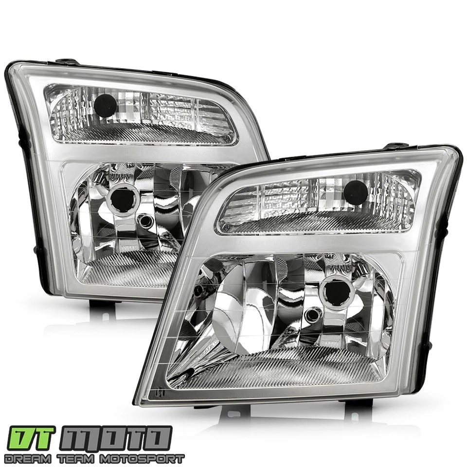 Par de faros cromados izquierda+derecha para Ford Transit Connect 2010-2013 Foto 2 de 4