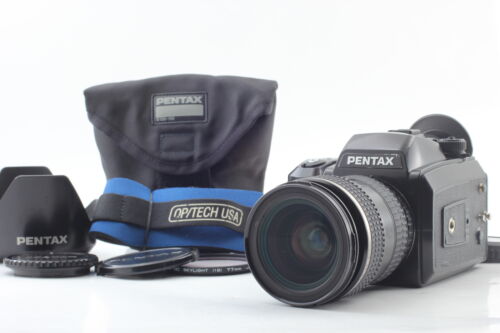 [Exc+5 w/ Hood] Pentax 645N Camera FA 45-85mm F4.5 Lens 120 Film Back From JAPAN - Imagen 1 de 15
