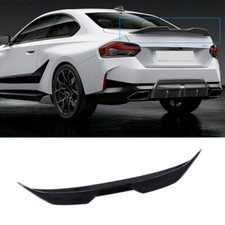 For 22-2024 BMW 2 Series Coupe G42 G87 M2 220i Rear Spoiler Gloss Black MP Style