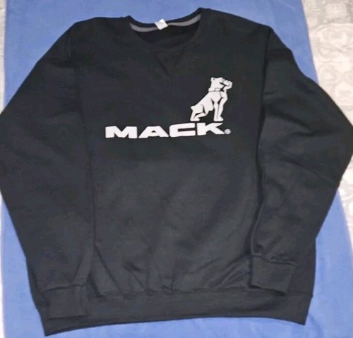 Brand New - Mack Trucks Crewneck Sweatshirt -Black With Grey Print