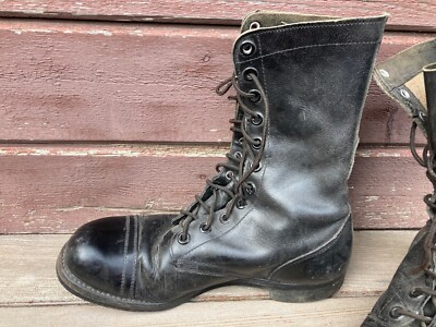 Vintage GT Military Combat Boots Size 9.5 Vintage BFG BF Goodrich Military Combat Boots Black Leather  main image 2