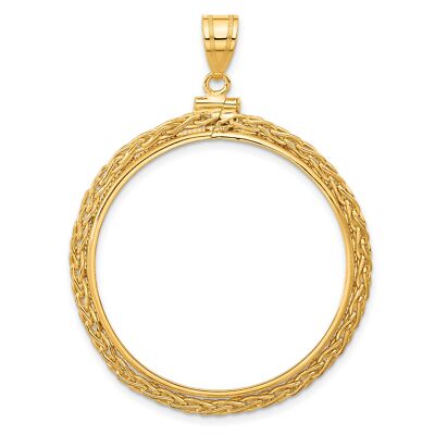 1907-1933 US $20 St Gaudens Double Eagle Screw Top Chain Coin Bezel 14k Gold