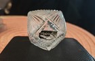Vintage Antoinette  Glass Perfume Bottle With Stopper Faceted Mcm Empty — photo 7