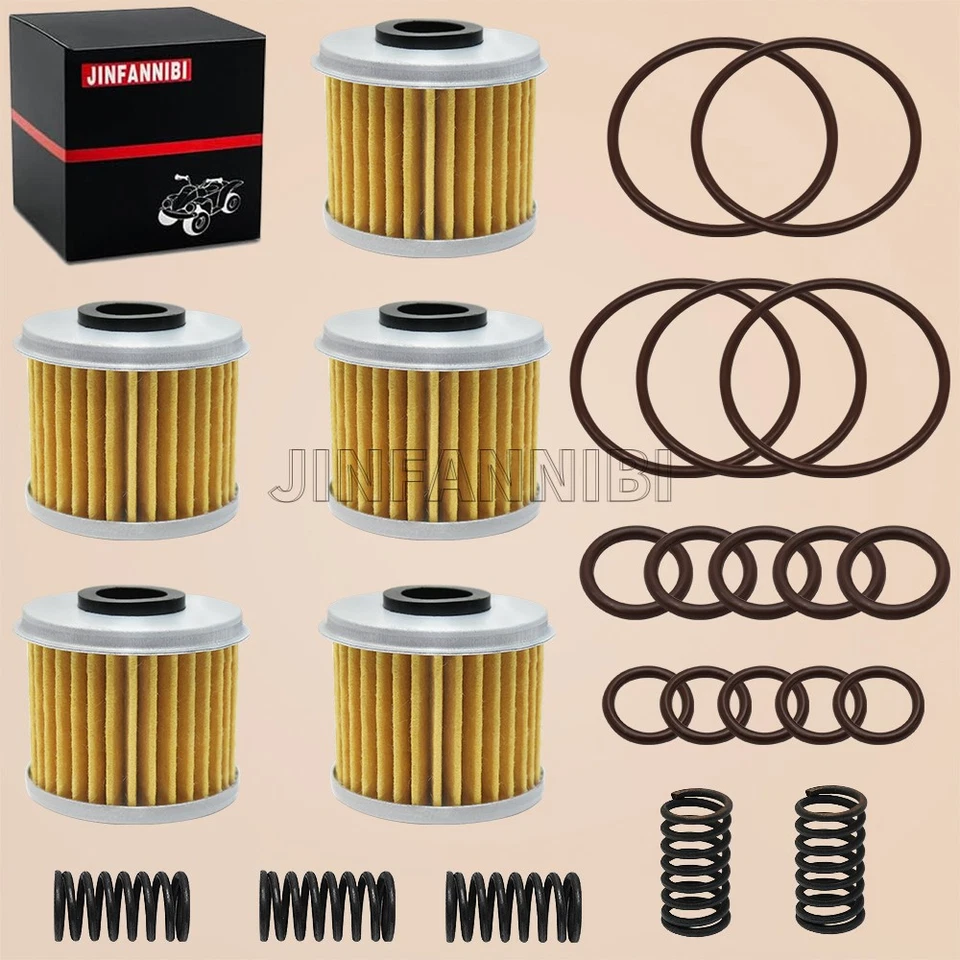 5 X Kits de filtros de aceite para Honda CRF150R CRF150RB CRF250R CRF450R CRF250X CRF450X Foto 4 de 4