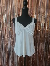 Vintage 90s Cabernet Cream Lace Trim Camisole Top Size 38 Made in USA