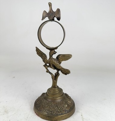 Antique Usa Made Solid Brass Eagle Clock Body/Pocket Watch Holder Early 1900s