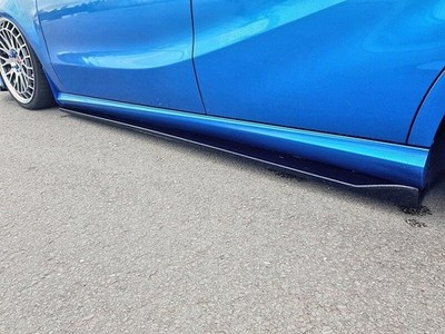 Black Gloss Side skirts blades For BMW 1er F20 F21 11-19
