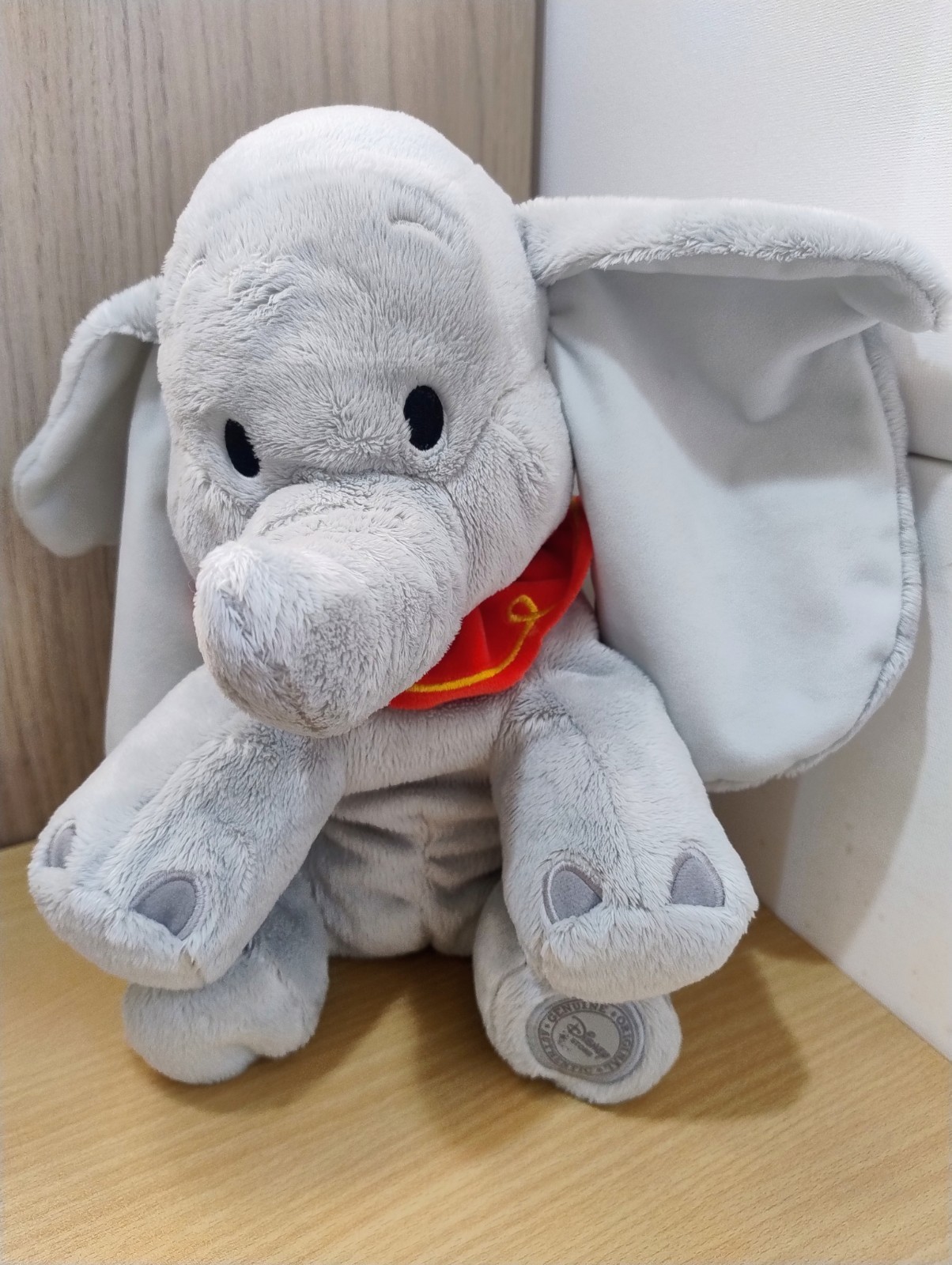 Disney Store Stamped Baby Dumbo Medium Plush Soft Toy Grey Stuffed Animal 57