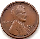 1923-S LINCOLN WHEAT CENT IN VERY-FINE CONDITION