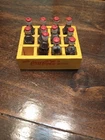 vintage miniature 60's wooden Coca Cola Coke crate 12 removable bottles USA
