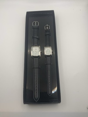 AC Collection Partneruhren Set 2 Stück Quarz Neu & Ungetragen Lederband