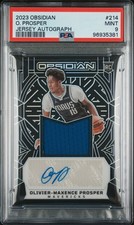 2023 PANINI OBSIDIAN JERSEY AUTOGRAPH OLIVIER-MAXENCE PROSPER 42/99 PSA 9 AUTO