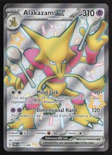 Pokemon Alakazam ex Shiny Ultra Rare 215/091 SV: Paldean Fates Holofoil NM on eBay