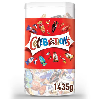 CELEBRATIONS | Mini Chocolate Bar Mix   Maltesers, Galaxy, Snickers & More | 1,4