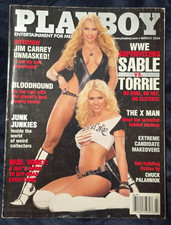 Playboy Magazine WWF WWE Super Vixens Sable VS Torrie Wilson March 2004