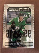 2021-22 O-Pee-Chee Platinum Jacob Peterson Marquee ROOKIE RC Card #277