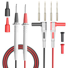 Multimeter Test Leads Kit Double Silicone Soft Cable Wire Multimeter Probes Elec