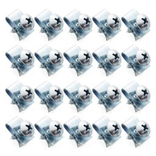 U Type Nut Car Fastener Clips with Screws Auto Mounting Fastener Clips 20 Sets