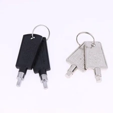 2Pcs Freezer Refrigerator Door Key Lock Pentagon Keys Part Accessories For Haier