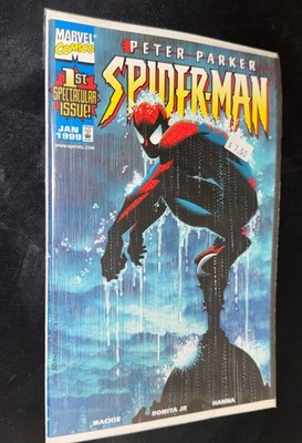 Peter Parker Spider Man 1 DynamicForces Exclusive COA John Romita Jr Marvel 1999