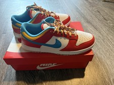 Nike Dunk Low LeBron James Fruity Pebbles Red Blue White DH8009-600 2022