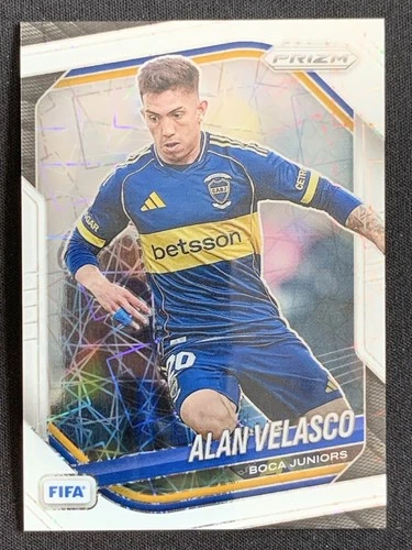 Alan Velasco 2025-26 Panini Prizm FIFA White Lazer Base /25 #178