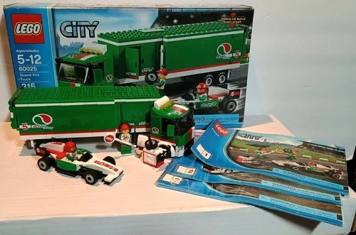 LEGO 60025 City  Octan Grand Prix Truck Used Complete with Box & Manuals Retired