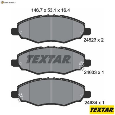 BREMSBELAGSATZ SCHEIBENBREMSE 2452301 FÜR TOYOTA ZACE INNOVA/KIJANG TAMARAW/FX