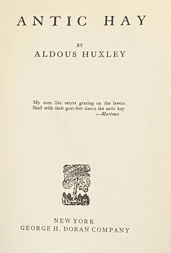 Aldous Huxley / ANTIC HAY 1923 — 第 4/4 张图片