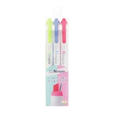 Sunstar Stationery S4591747 Ninipi Water-Based Pen, Pen & Marker, Set of 3