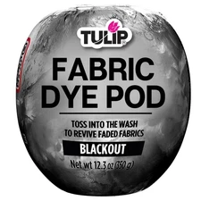 Tulip Fabric Dye Pod Blackout (Black), Permanent Dye for Clothes and Fabric