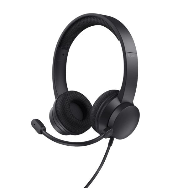 Auriculares USB Supraaurales con Microfono Cancelacion Ruido Diadema Ajustable C
