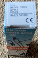 OSRAM 54585 120V 500W G9.5 Halogen Bulb NAED Halogen Lamp