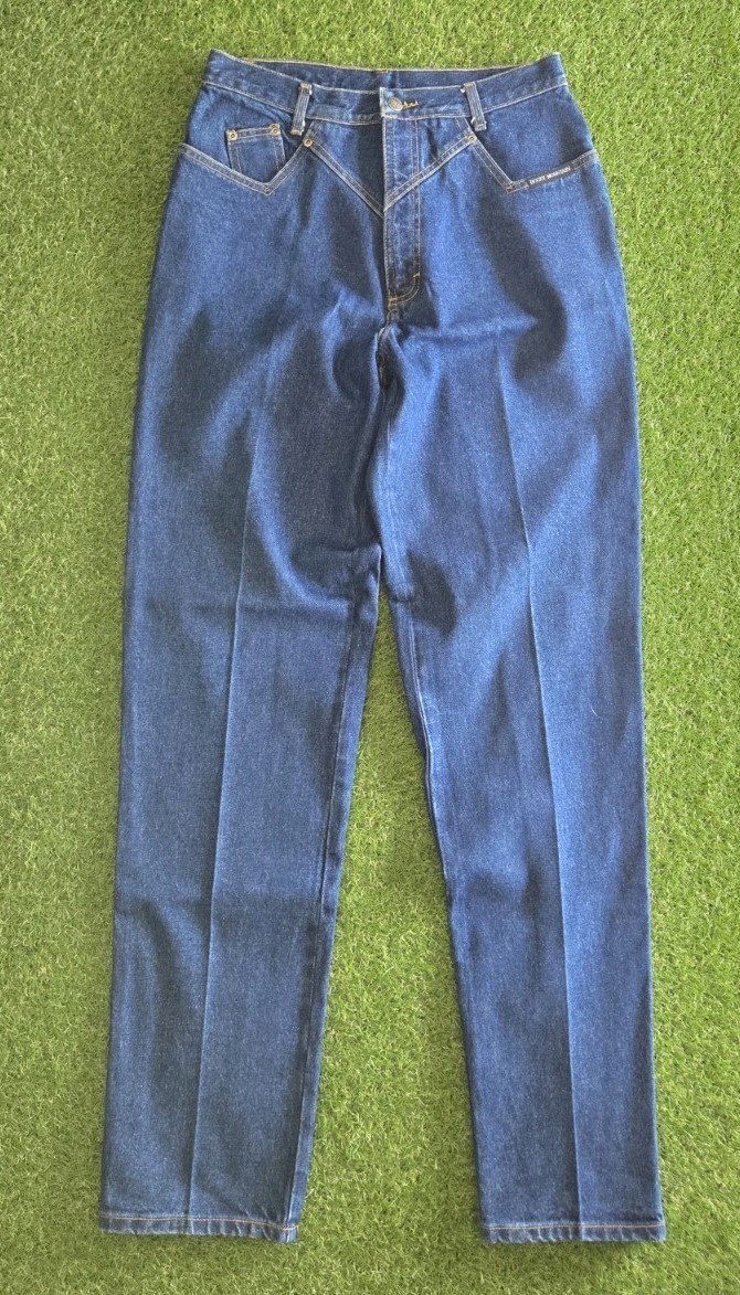 Vintage 90s Rocky Mountain High Rise Jeans Women’s 33/15 Blue Western Rodeo