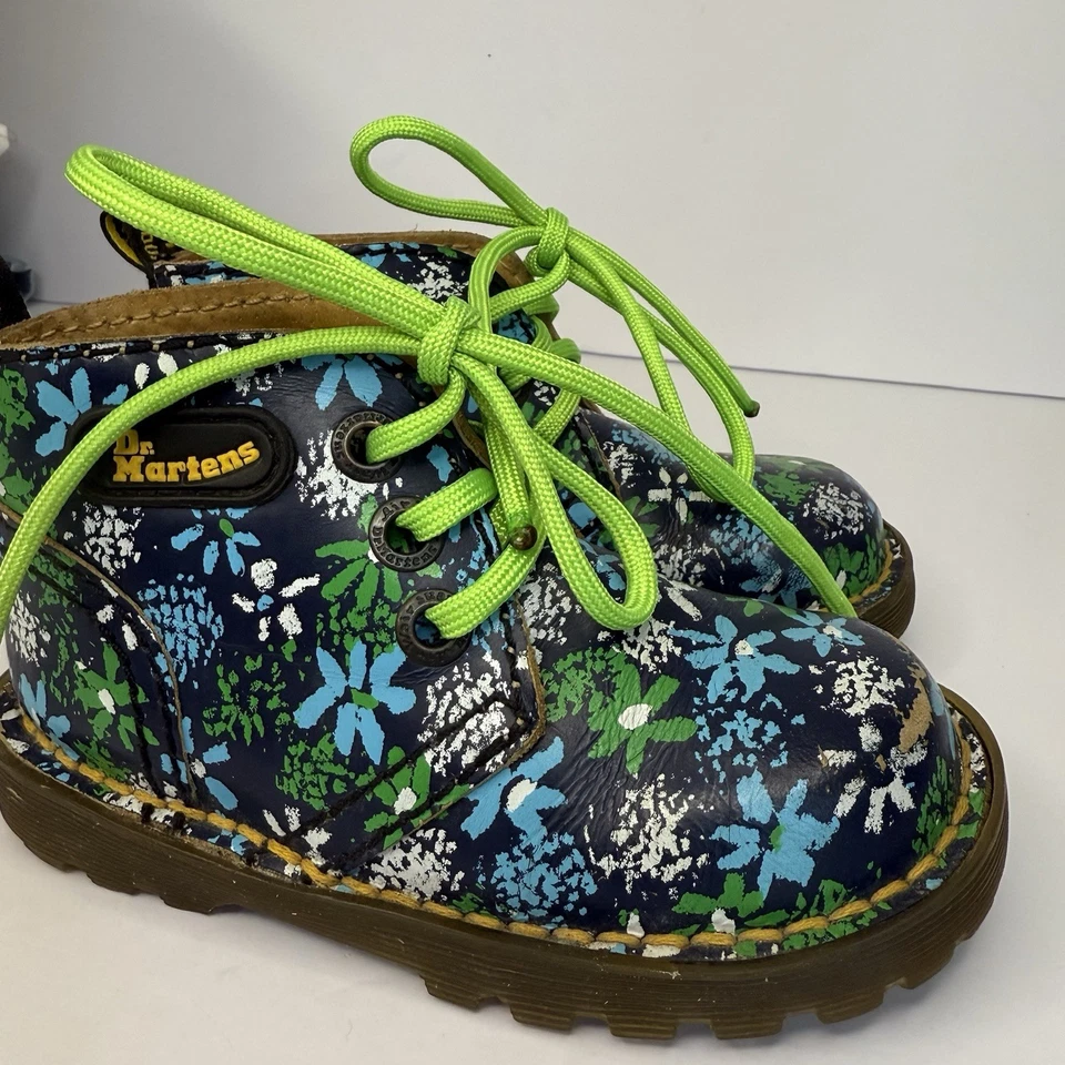 Botas Dr. Martens 1460 Jardín Místico Floral Niños Colección Juniors 11 Cremallera Lateral Foto 4 de 4