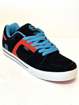 Etnies Rockfield Men s Sneakers Size 9 New OG Year 2012 BLK Blue Orange  Ref3824