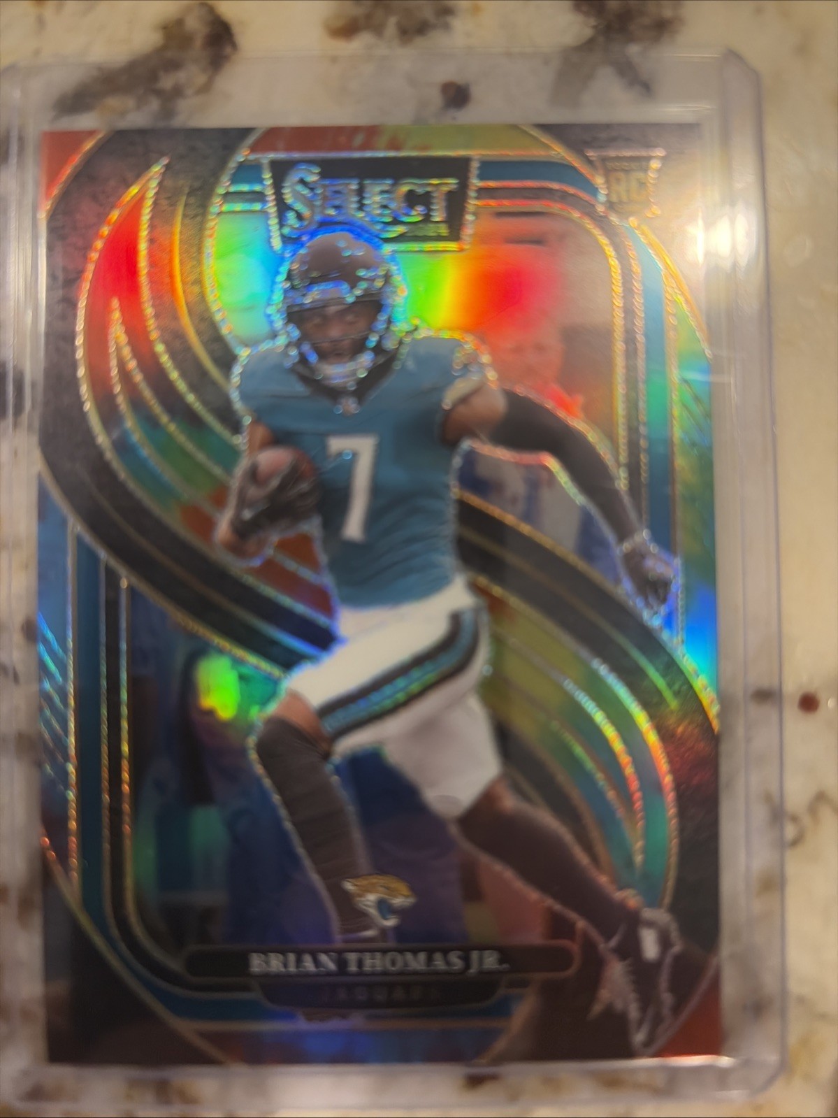 BRIAN THOMAS JR 2024 SELECT PREMIER LEVEL #143 ROOKIE TIE-DYE PRIZM RC /25