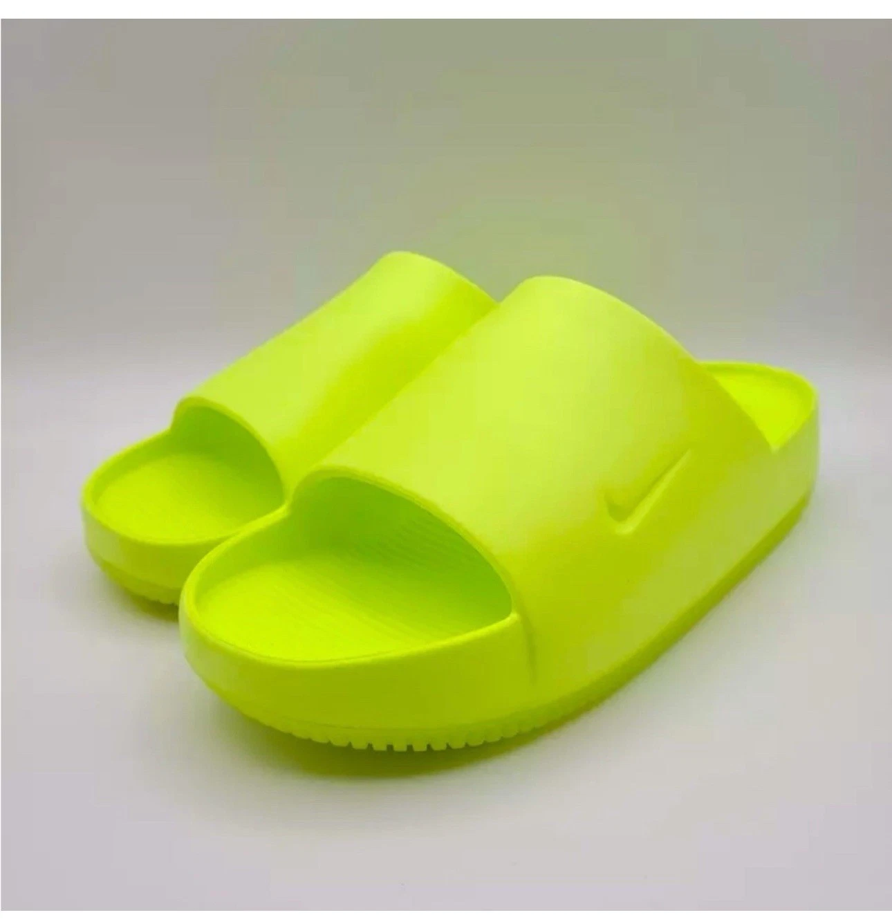 Sandali casual Nike Calm Slides da uomo taglia 12 Volt slip on fluo nuovi senza scatola