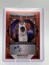 2024-25 Obsidian #GI-MEG Monta Ellis Galaxy Ink Orange Flood #/99