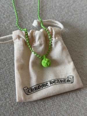 Chrome Hearts Silicone Crossball Charm Necklace - Green - NEW | eBay