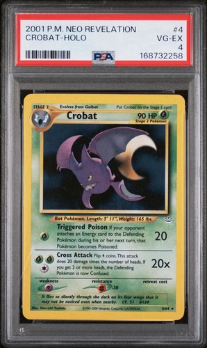 Crobat (Unlimited) graded PSA 4 for sale on eBay