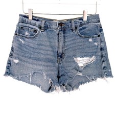 Abercrombie Fitch High Rise Short Denim Shorts 29 8